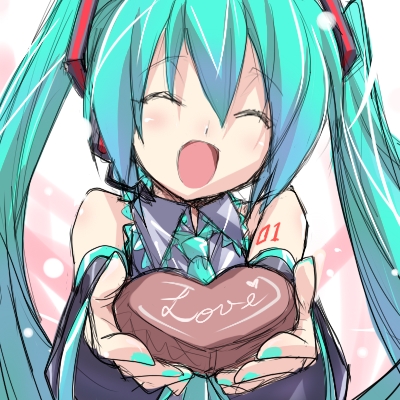Just a picture of little Miku Chan ~ <3 Not drawn by me